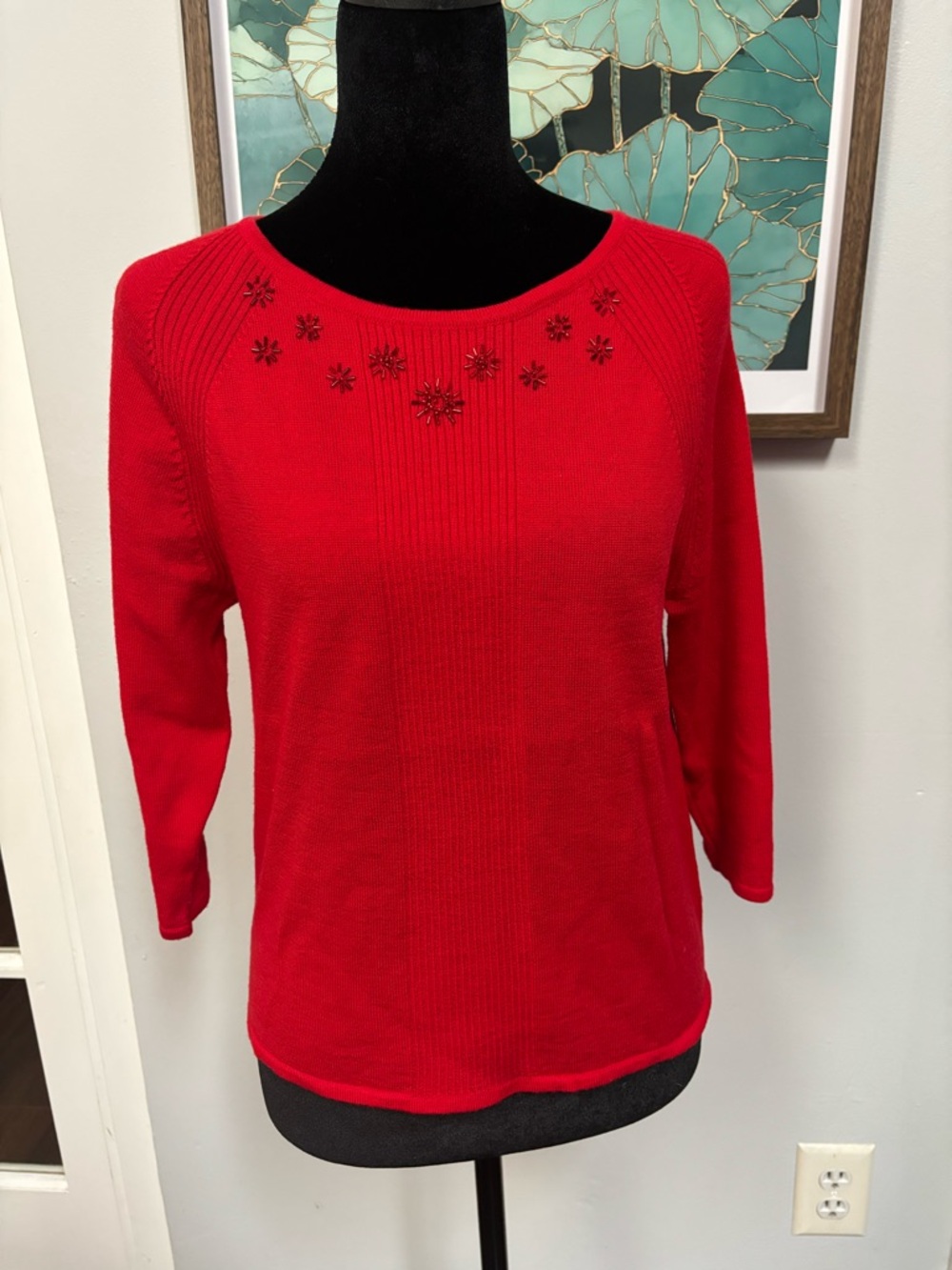 Vintage ** Saks Fifth Avenue -Real Clothes  Wool Sweater